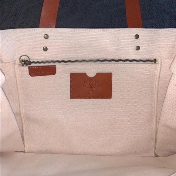 PRIX DE DRESSAGE Brown and cream embossed tote - Picture 3 of 4